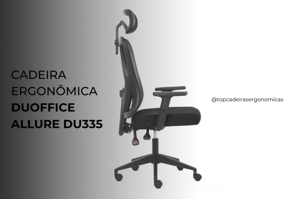 Cadeira de Escritório Presidente Reclinável Duoffice Allure DU335